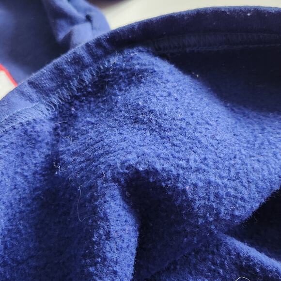 Vintage 90s Paddington Bear Girls Sweatshirt Dress Winter Sledding Blue Size 3T - Picture 7 of 9